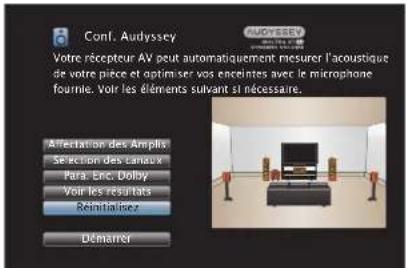 DENON AVCX8500H - Retour aux réglages "Conf. Audyssey®" - 1