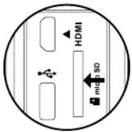 EZVIZ S6 - Insérer la carte microSD. - 2
