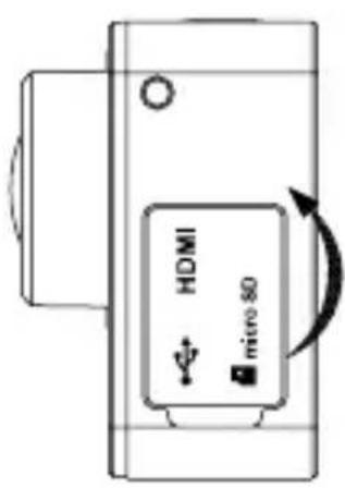 EZVIZ S6 - Insérer la carte microSD. - 1