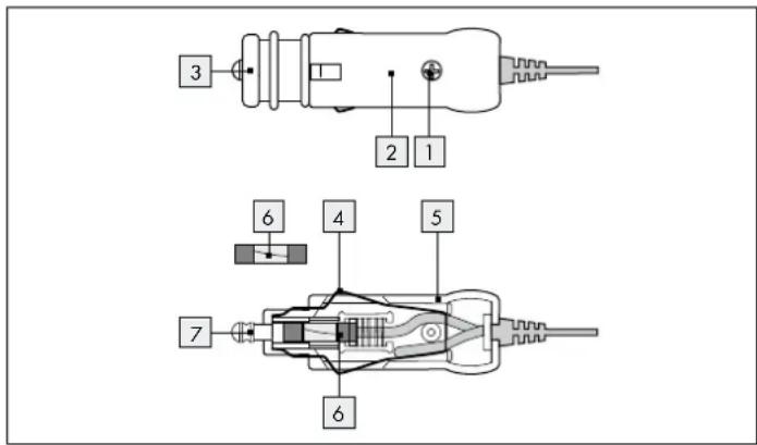 EZetil E26M - ●Byta12V-säkring - 1