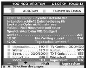 LOEWE Xelos SL 32 HD - Mode Télétexte - 2