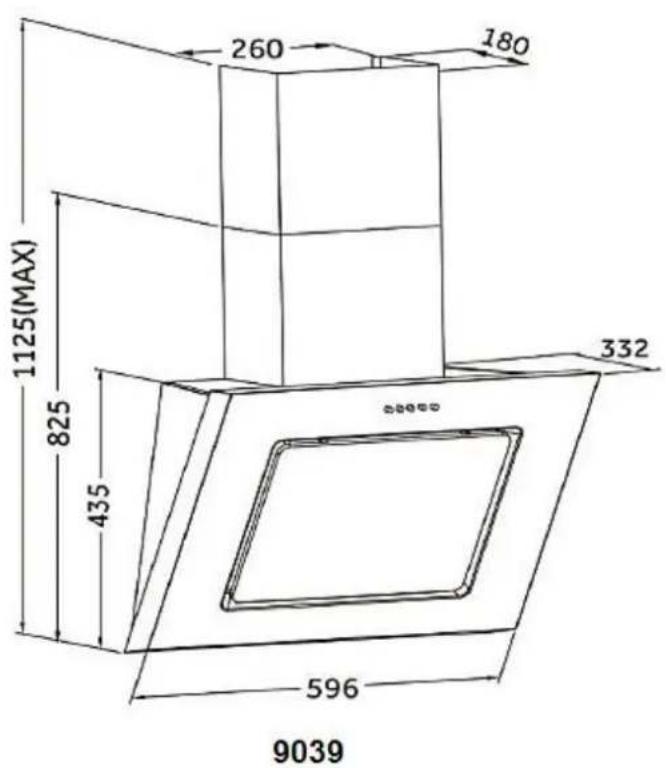 PKM 9039 XW - Technische Zeichnung/technical drawing/dessin technique/Technische tekening - 1