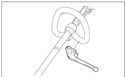 MAKITA EM2654LHC - Anbringen und Abnehmen der Sperre (optionales Zubehor) - 1