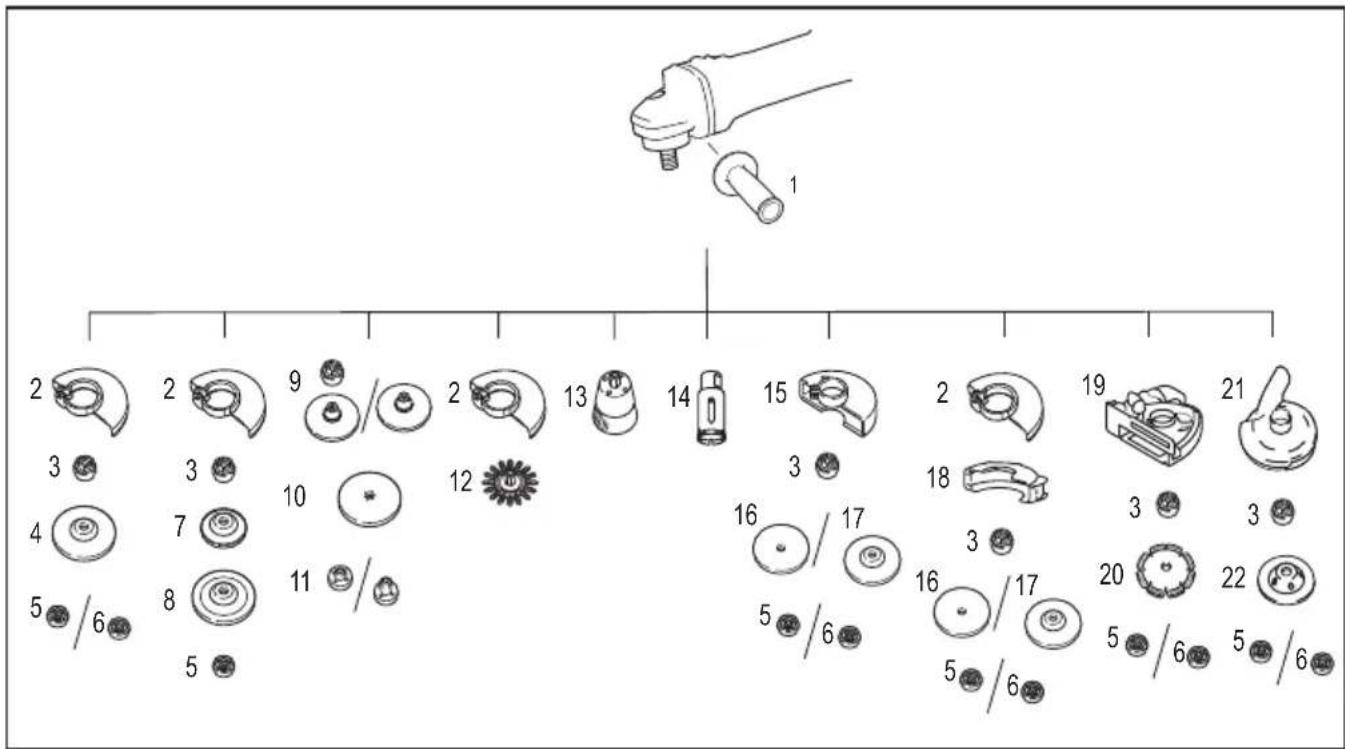 MAKITA DGA506 - Istege bagli aksesuar - 1