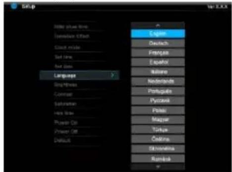 INTENSO PhotoModel - MENU SETUP - 1