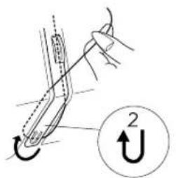 ALFA COMPAKT 100 - - Inserting the bobbin - 3