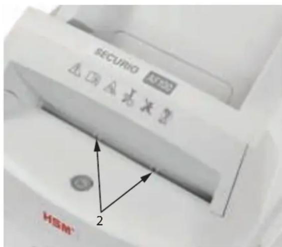 HSM Securio AF100 - Skartace kreditnich karet Vyprázdněte odpadni nádobu - 2