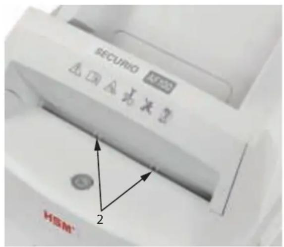 HSM Securio AF100 - Creditcard vernietigen Snijgoedbak legen - 2