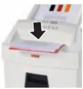 HSM Securio AF100 - 将纸张直接放入入口槽 - 1