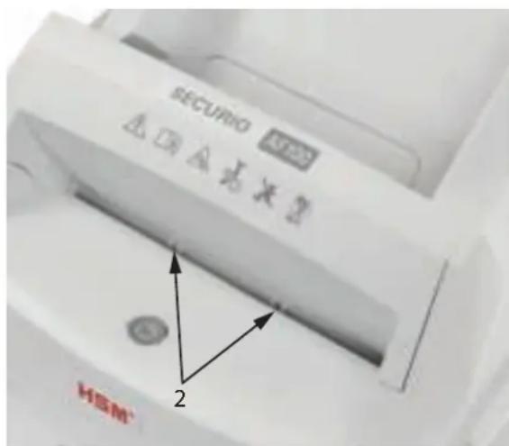 HSM Securio AF100 - Makulere kredittkort Tømme beholder for makulatur - 2