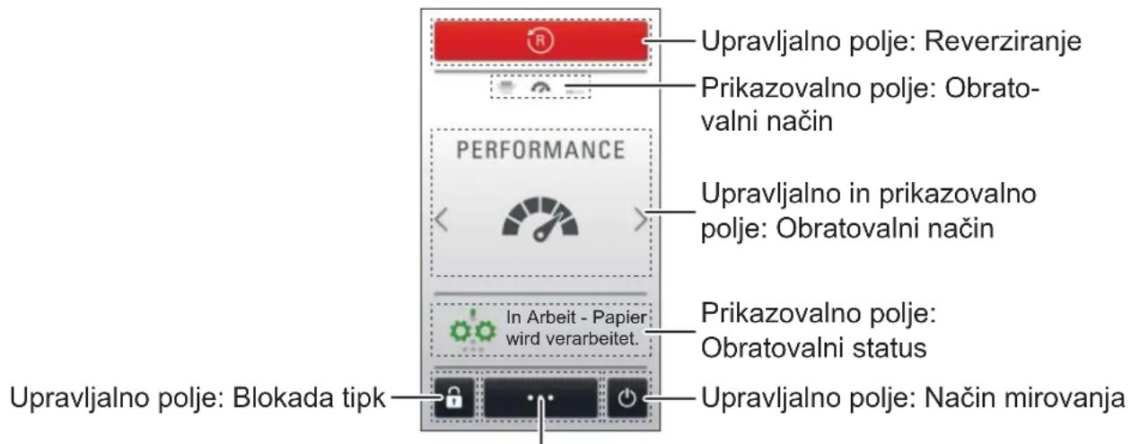 HSM Securio P36i - Upravljalno in prikazovalno polje - 1