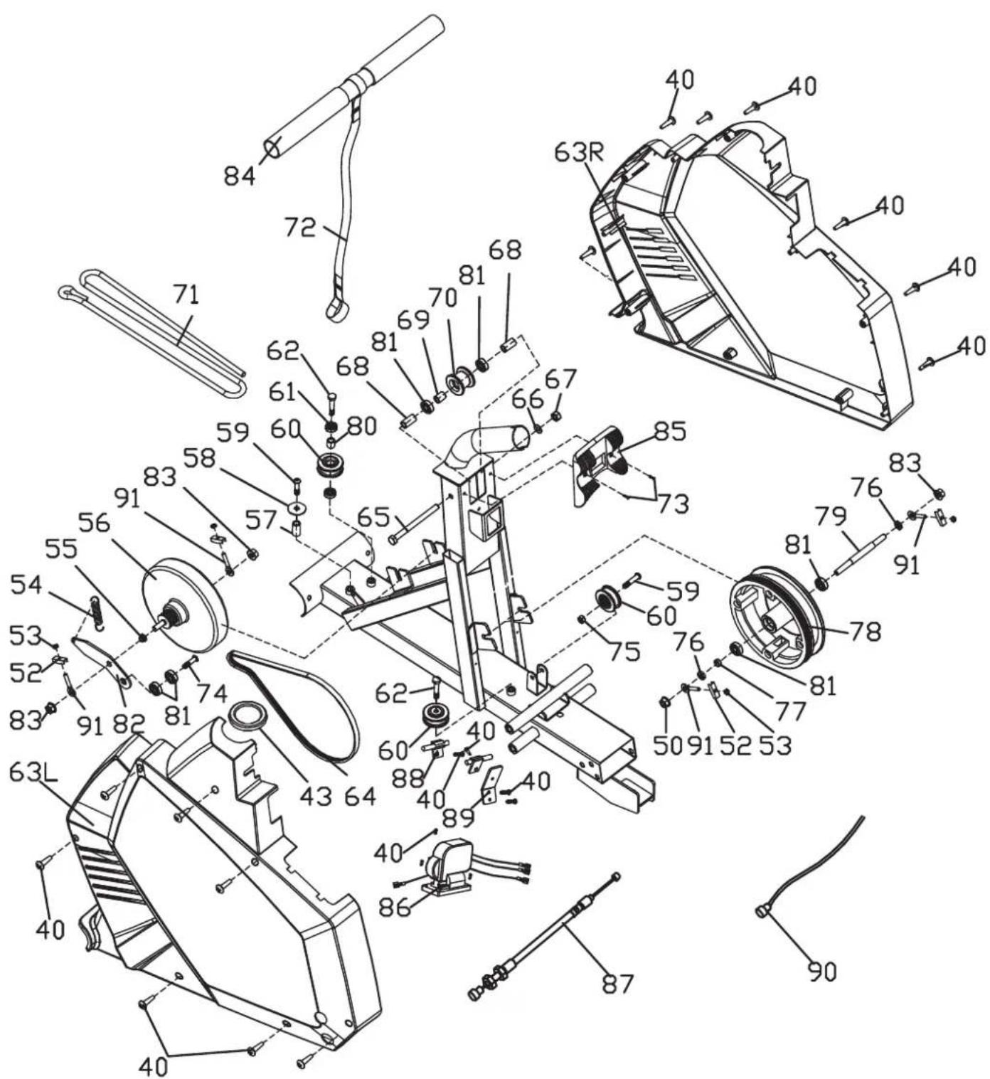 Pro-form PFICVRW70114.0 - SCHÉMA DÉTAILLÉ—N°. du Modèle. PFICVRW70114.0 part 2 - 1