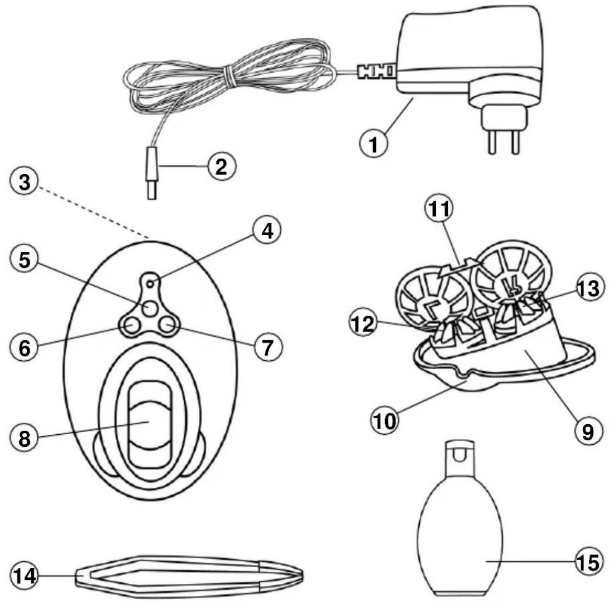 Mx Onda MXLU2089 - COMMANDES ET ELEMENTS - 1