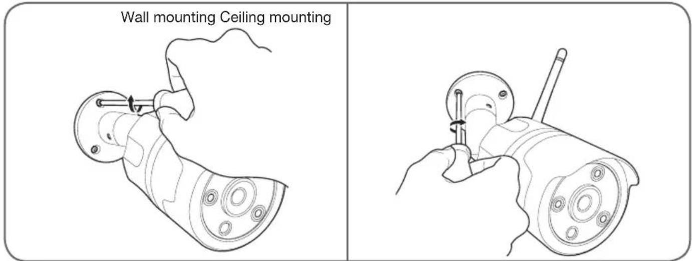AVIDSEN 123981 - - INSTALLING THE CAMERA - 1