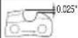 Tanaka TCS 51EAP - Sharpening angles for sharpening saw chain - 1