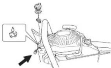 Tanaka TCS 51EAP - Nettoyage du filtre à huile de chaîne (Fig. 38) - 1