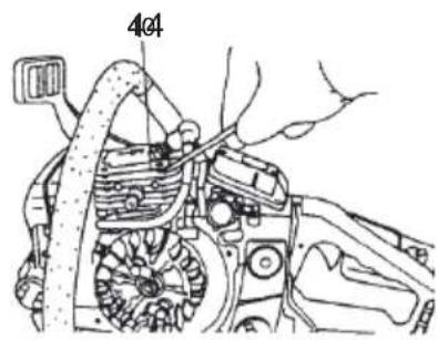 Tanaka TCS 51EAP - Nettoyage des ailettes du cylindre (Fig. 39) - 1
