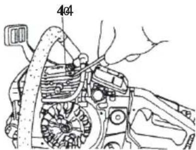 Tanaka TCS 51EAP - Cleaning the cylinder fins (Fig. 39) - 1