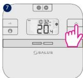 Salus RT 510 TX - Appariement du RT510TX avec le contrôleur de la chaudiere/recepteur - 14