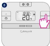 Salus RT 510 TX - Appariement du RT510TX avec le contrôleur de la chaudiere/recepteur - 16