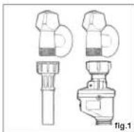 Thor TLV1 66 Blanco - Ligação da água quente - 1