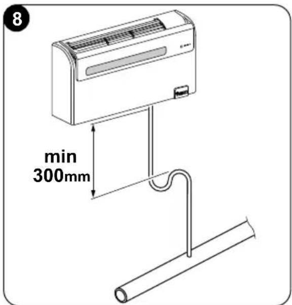 OLIMPIA SPLENDID Unico Air 8 HP - - Preparing the condensate discharge - 2