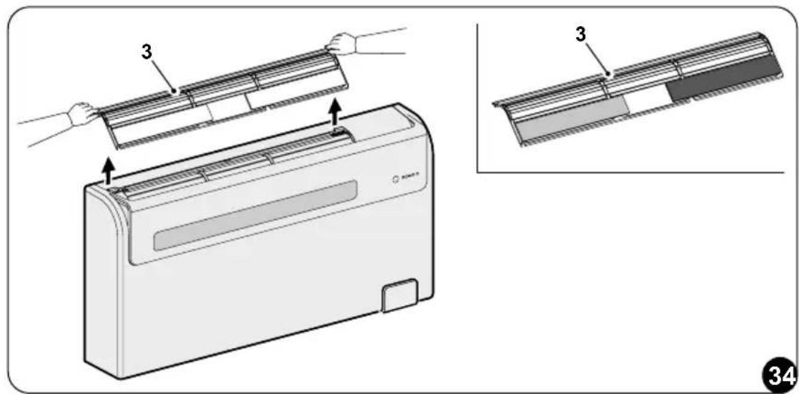 OLIMPIA SPLENDID Unico Air 8 HP - Curatare filtru: - 1