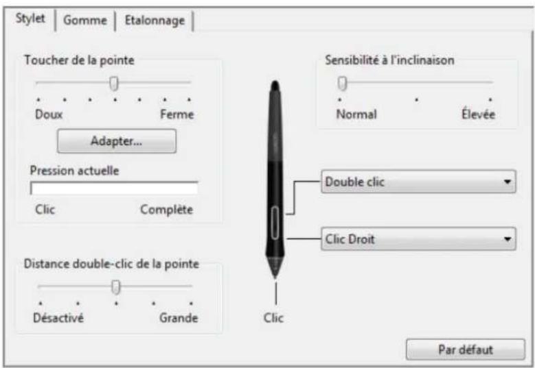 WACOM DTK1300 - PERSONNALISATION DE LA SENSIBILITÉ À L'INCLINAISON - 1
