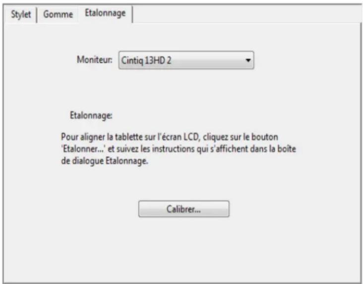 WACOM DTK1300 - ÉTALONNAGE DU CINTIQ - 1