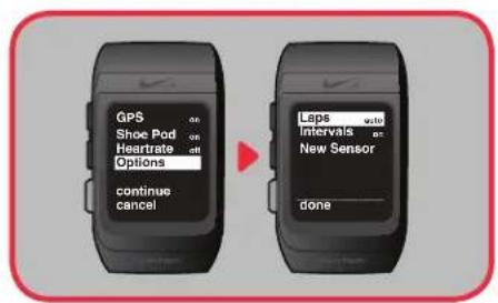 NIKE SportWatch GPS - Votre sportwatch GPS - menu principal - 2
