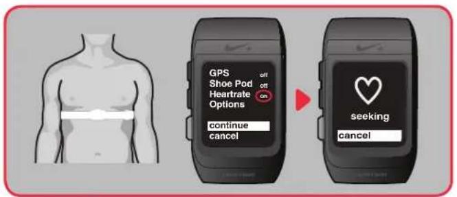 NIKE SportWatch GPS - Seances d'entrainement en mode frequency cardiaque uniquement - 1