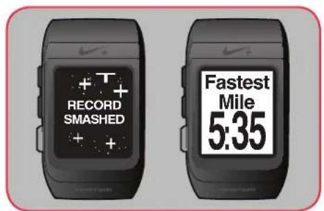 NIKE SportWatch GPS - Alarmes post-séances d'entraînement - 1