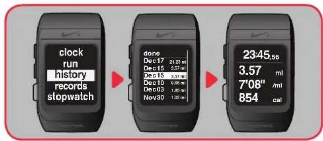 NIKE SportWatch GPS - Analyse de votre historique de jogging - 1