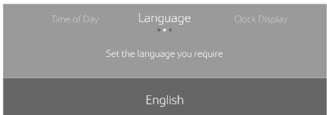 THERMADOR ME302WS - Setting the language - 1