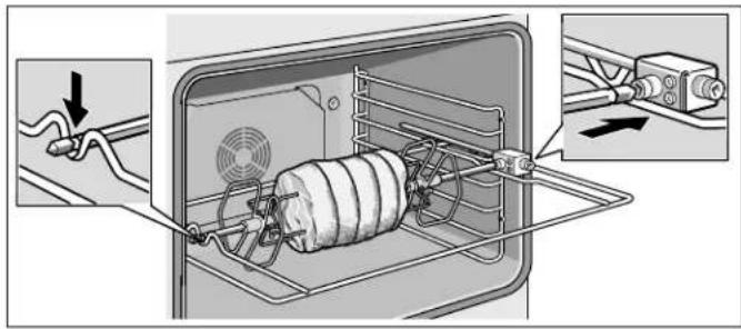 THERMADOR ME302WS - Montage du rotisserie : - 3