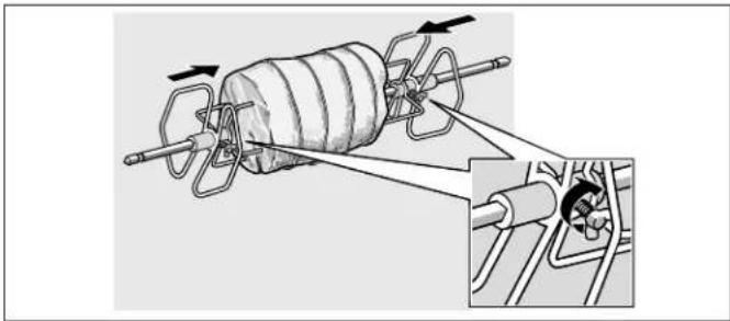 THERMADOR ME302WS - Assembling the Rotisserie: - 2