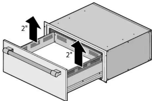 THERMADOR ME302WS - Retrait de l'insert du tiroir - 2