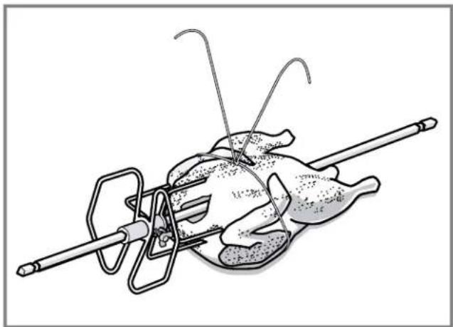 THERMADOR PO302W - Brider la volaille pour la rotisserie - 2