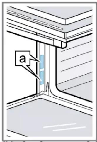 THERMADOR PO302W - Emplacement de la plaque signaletique - 2