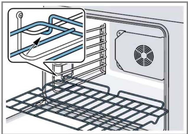 THERMADOR PO302W - Inserting the wire rack - 1