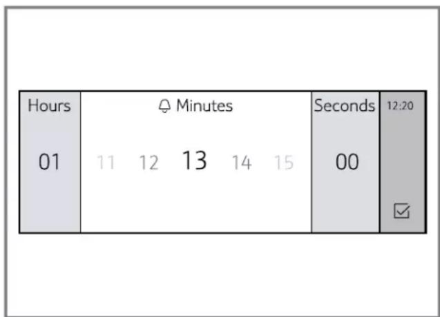 THERMADOR PO302W - Setting the kitchen timer - 1