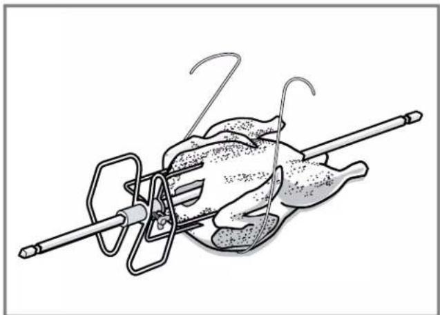 THERMADOR PO302W - Trussing poultry for the rotisserie - 1