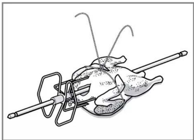 THERMADOR PO302W - Trussing poultry for the rotisserie - 2