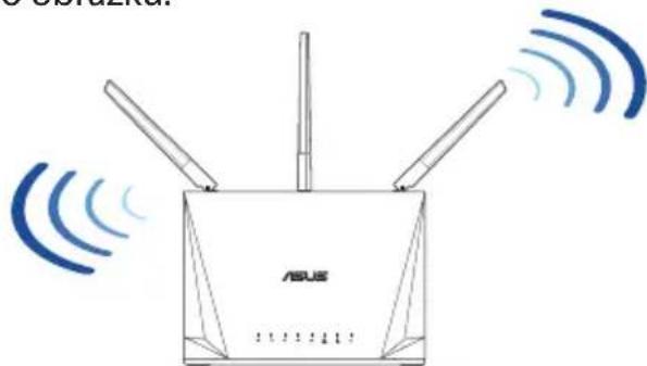 ASUS RTAC85P - Umístění směrovače - 1