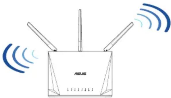 ASUS RTAC85P - Traadita ruuteri paigutamine - 1