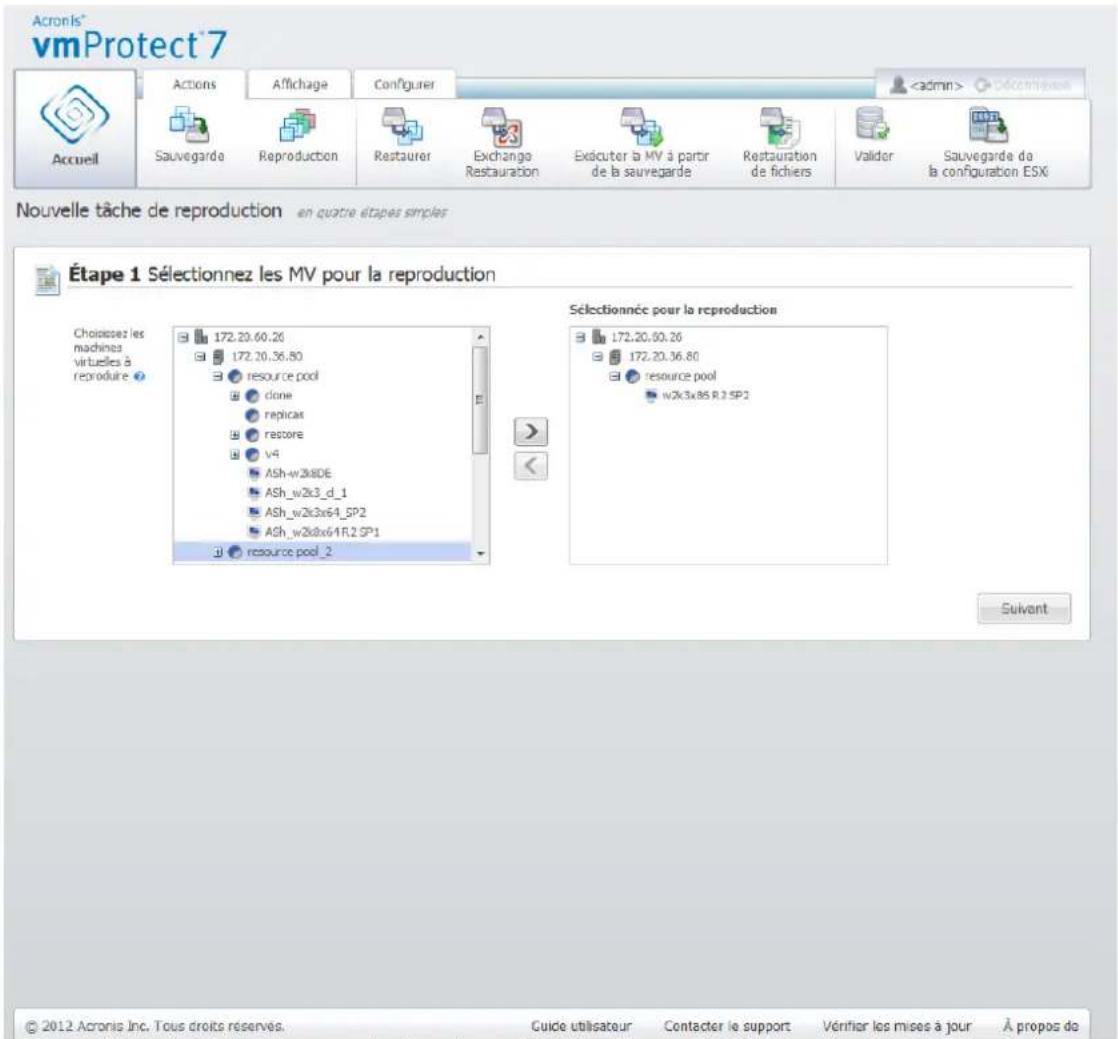 ACRONIS VmProtect 7 - Quoi reproduire - 1