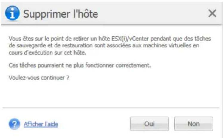 ACRONIS VmProtect 7 - Supprimer un hôte ESX(i) - 1