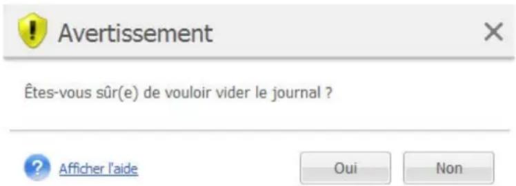 ACRONIS VmProtect 7 - Effacement des journaux - 1
