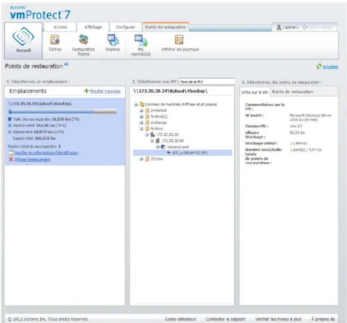 ACRONIS VmProtect 7 - Catalogue des machines virtuelles - 1