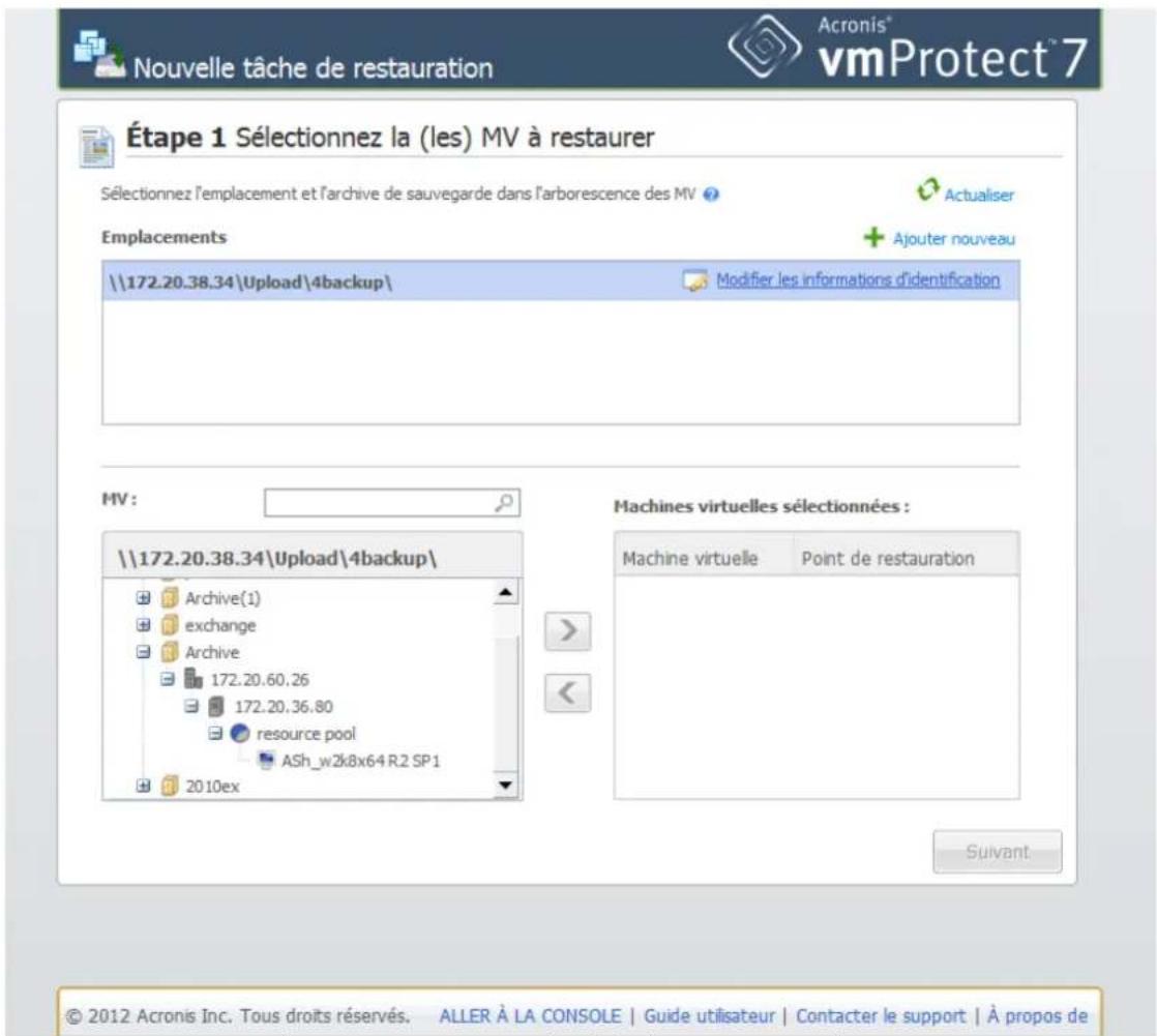 ACRONIS VmProtect 7 - Fonctionnement de l'intégration vCenter - 2